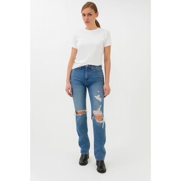 BDG Urban Outfitters Distressed Ripped Rigid Bootcut Womens Size 27 - Picture 1 of 9